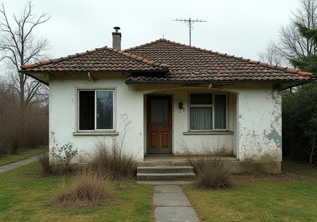 戸建て住宅の屋根・外壁修繕前